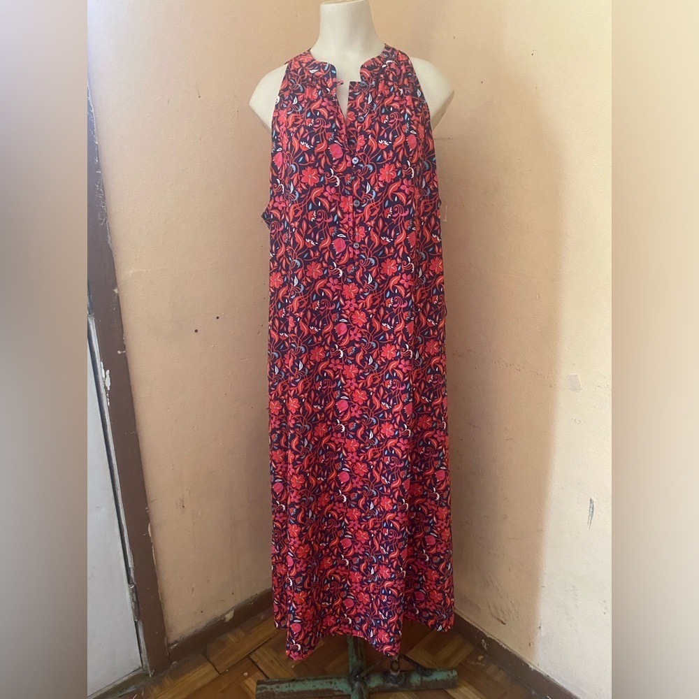 Ann Taylor Red and Blue Floral Dress - Picture 12 of 12